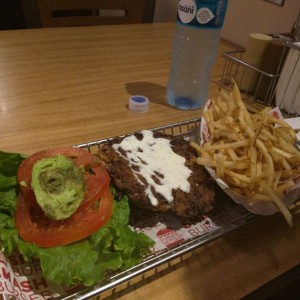 hamburguesa con guacamole