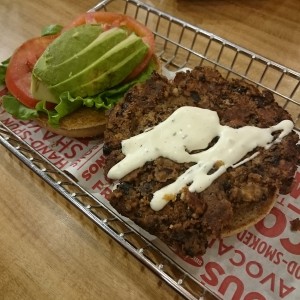 Avocado black bean Burger 