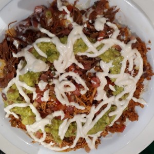 nachos con carne