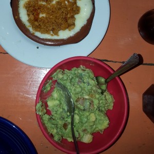 Guacamole y Queso fundido