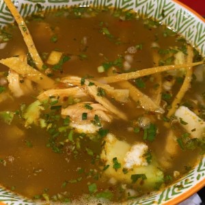 sopa de tortilla de la casa