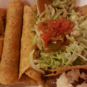 Tacos fritos con chorizo