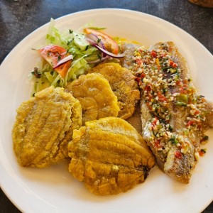 FILETE DE PESCADO AL AJILLO