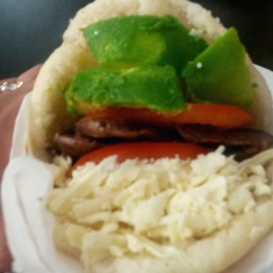 Arepa llanera 