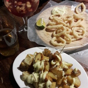 Papas Alioli y Calamares