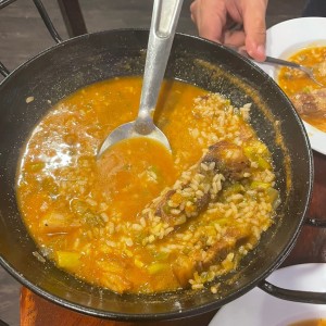 Arroz Caldoso de costilla de res