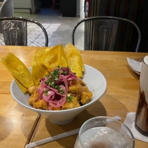 Ceviche frito $8.95