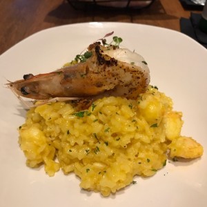 Risotto de langostinos