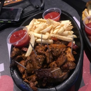 picada de carne para 2 personas