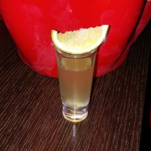 Shot de tequila.