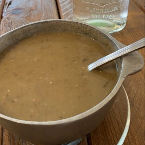 Sopa de lentejas