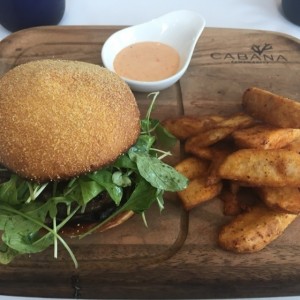 Fontina Black Truffle Burger