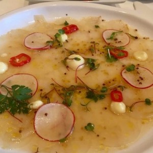 carpaccio de pargo