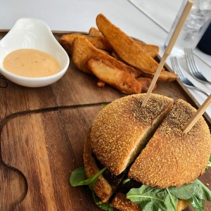 Fontina Black Truffle Burger