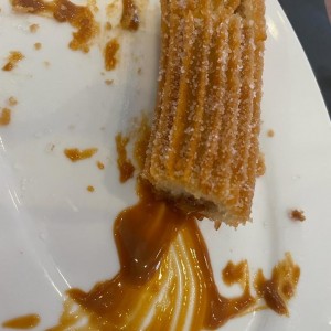 Churro relleno de Manjar