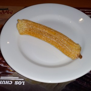 Churro relleno de manjar