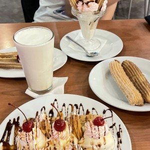 Churros rellenos 