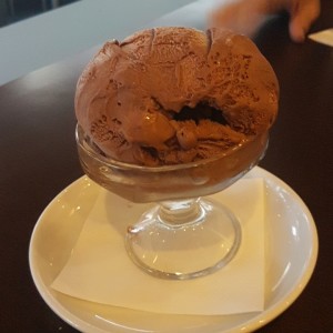 Helado de chocolate