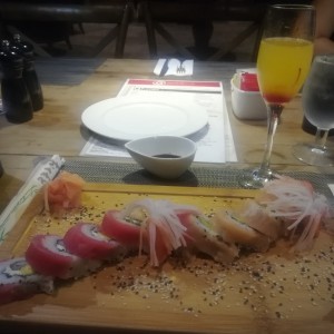 spiral roll y mimosa