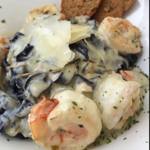 pasta con camarones