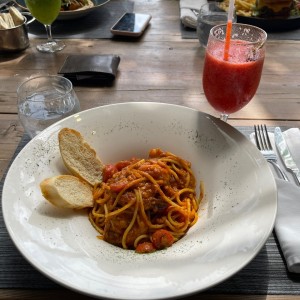 Langostinos con Tomate y Curry