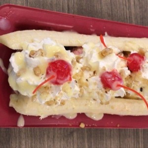 banana split con leche condensada ?????