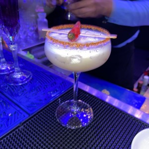 Spicy lychee margarita