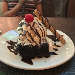 Brownie with vanilla ice cream?