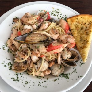 spaguetti de mariscos