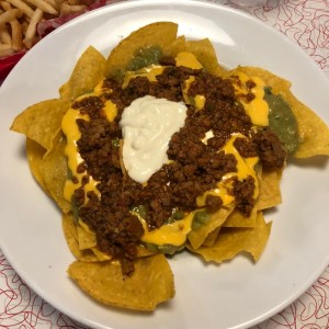 nachos con carne