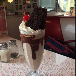 Chocolate cake shake