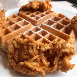 chicken and waffles