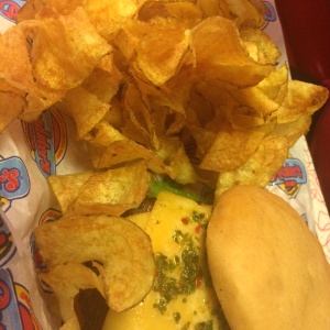 Chimichurri Burguer con Chips