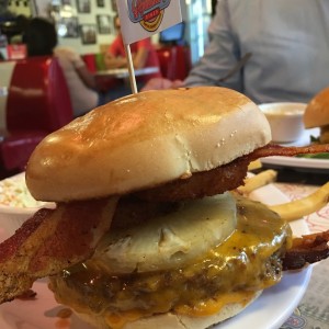 crazy bacon burger