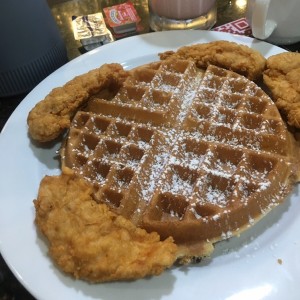 chicken and waffles