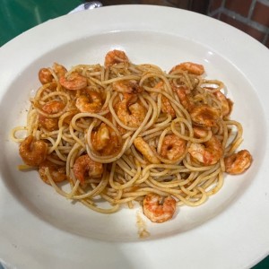 Spaghetti camarones