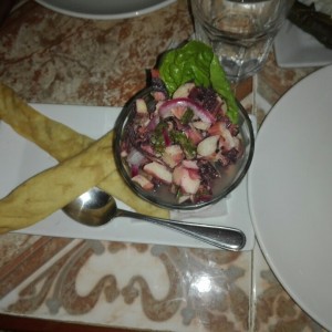 ceviche de pulpo 