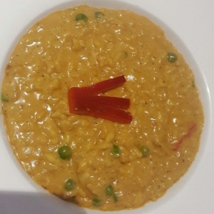 Risoto de camarones