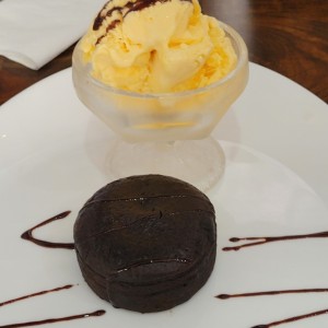 volcan chocolate y helado 