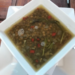 sopa de lentejas