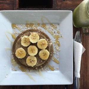 pancakes de avena con guineo