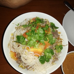 fideos de carne salteado