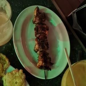 Brocheta de pollo 