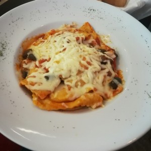 ravioli de riccota con berenjena 