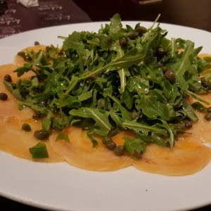 Entradas - Carpaccio di salmone