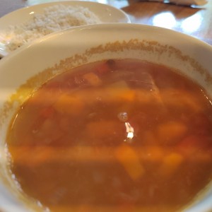 Sopa de lentejas 