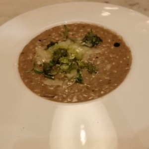 Risotto de Setas y Pate de Trufa Negra