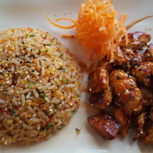 Pollo salsa teriyaki con talones