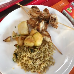 Brocheta de pollo