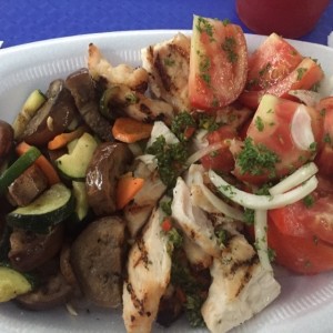 Brochetas de pollo